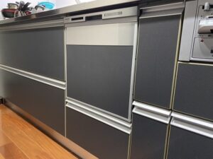 神奈川のキッチン取付け隊　スライドオープン食洗機の取替　施工後